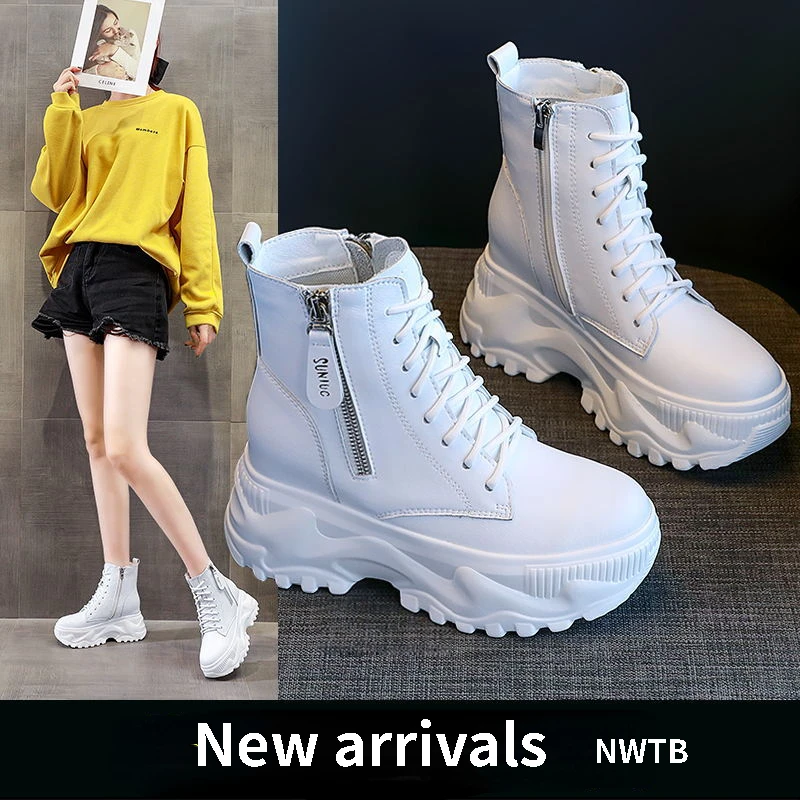 Black Sneakers Short High Top BootsThick Soled Ladies Shoes on Offer  White Sneakers Women Designer Shoes Platform Tennis Shoe