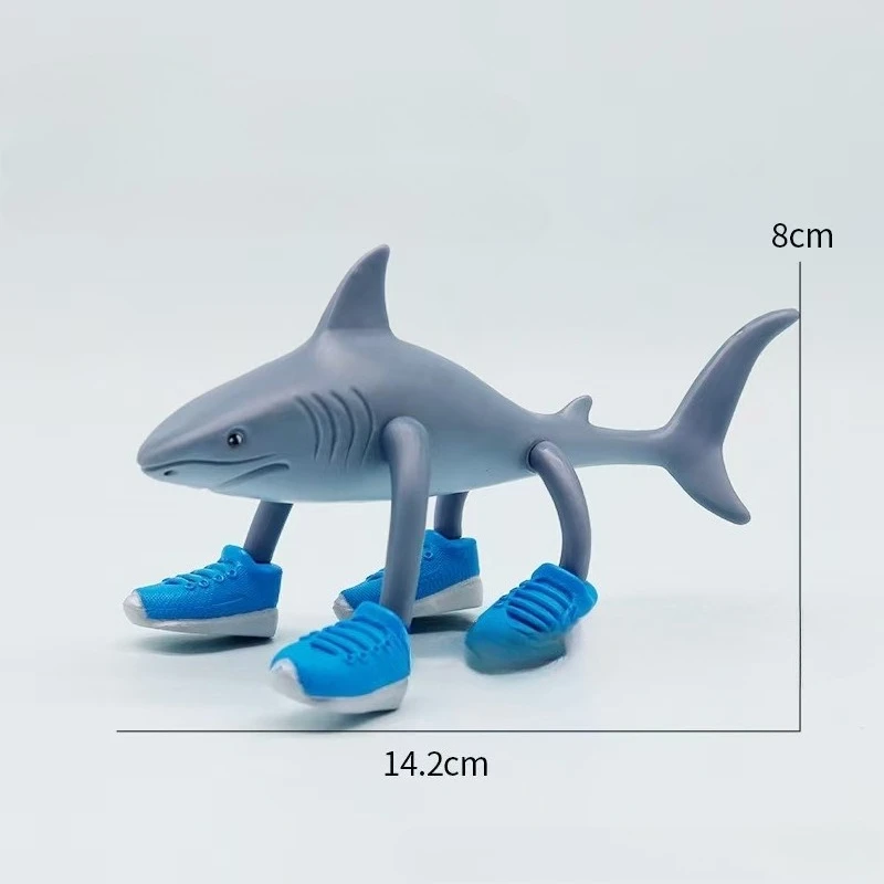 Ywwltt Lot de 6 figurines Tung Tung Tung Sahur - Tralero Tralala Brainrot - Figurine de collection imprimée en 3D - Figurine animale AI Meme Viral d' Italie - Décoration et cadeau pour