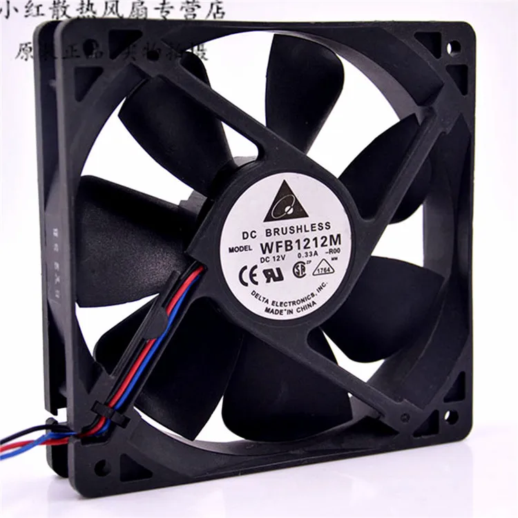 

Delta Electronics WFB1212M R00 DC 12V 0.33A 120x120x25mm 3-Wire Server Cooling Fan