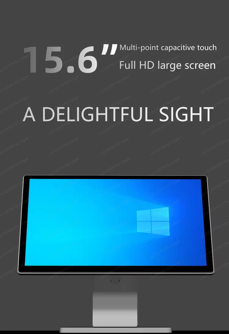Ultra-Thin Dual Touch Screen Payment Terminal, 4+64G I5/I7 All-in-One POS System for Supermarket Restaurant Retail Store