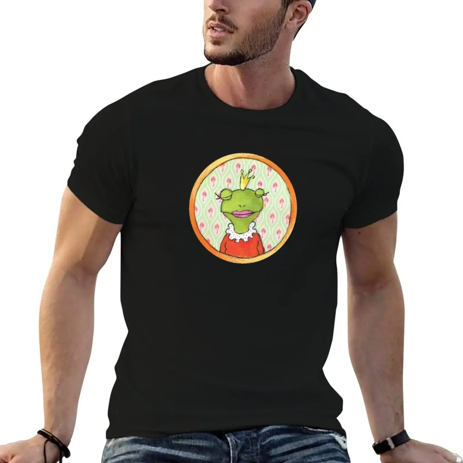 

Princess Froggie T-Shirt quick-drying plain men clothings