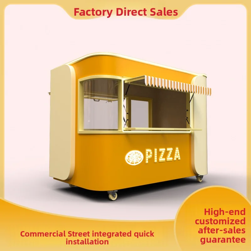 custom.Mobile Snack Cart Outdoor Night Market Shopping Mall Promotional Display Stall Street Vending Cart Food Trucks