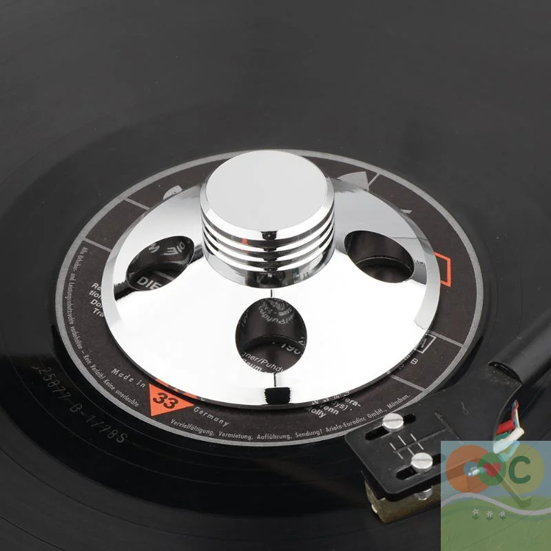 Stabilizzatore per giradischi con peso per dischi in vinile HUA Audio riduce il rumore dello sfondo Giradischi Morsetto per pesi Tappetino per pressa per dischi