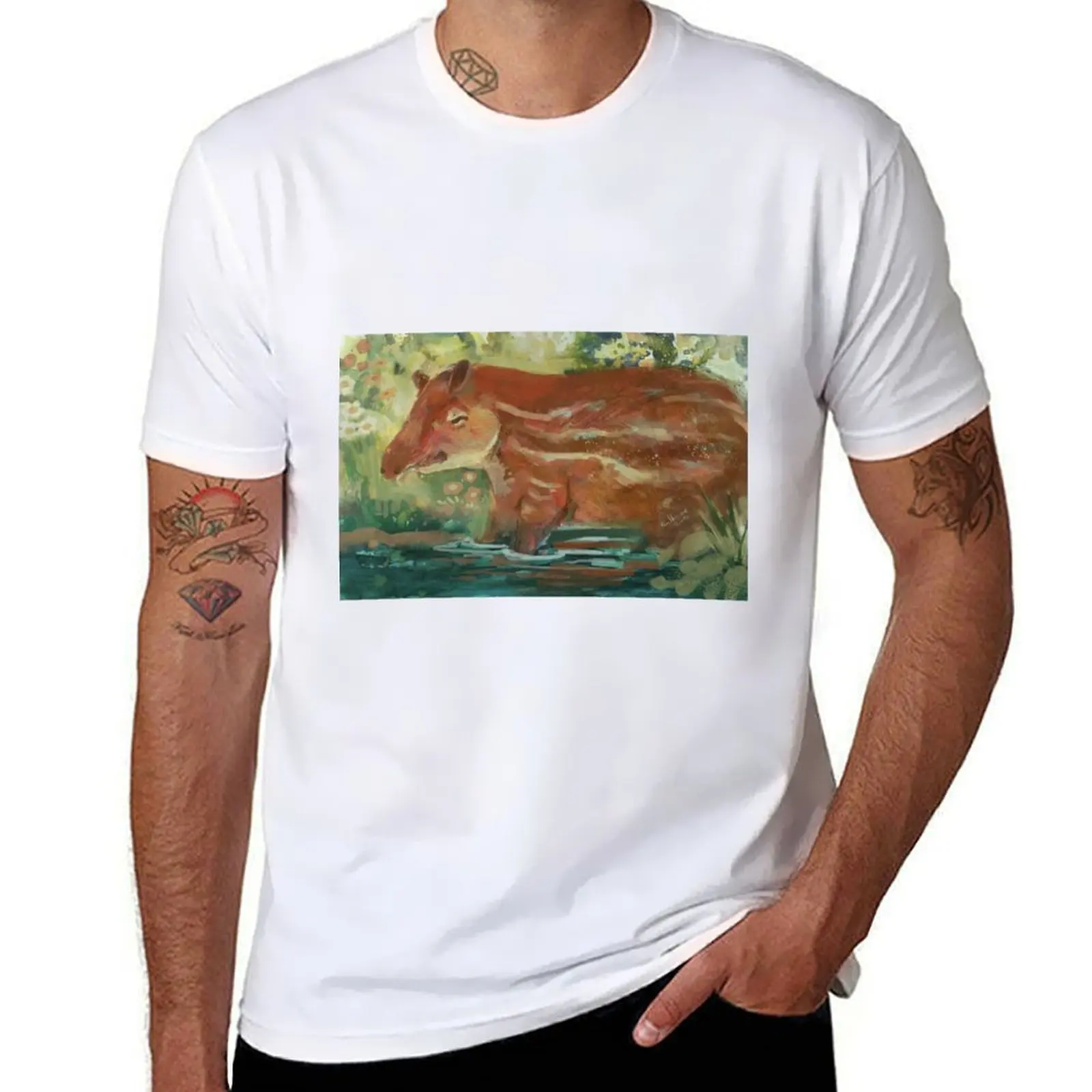 

tapir T-Shirt man t shirt luxury t shirt men 100% cotton luxury brand T-Shirt