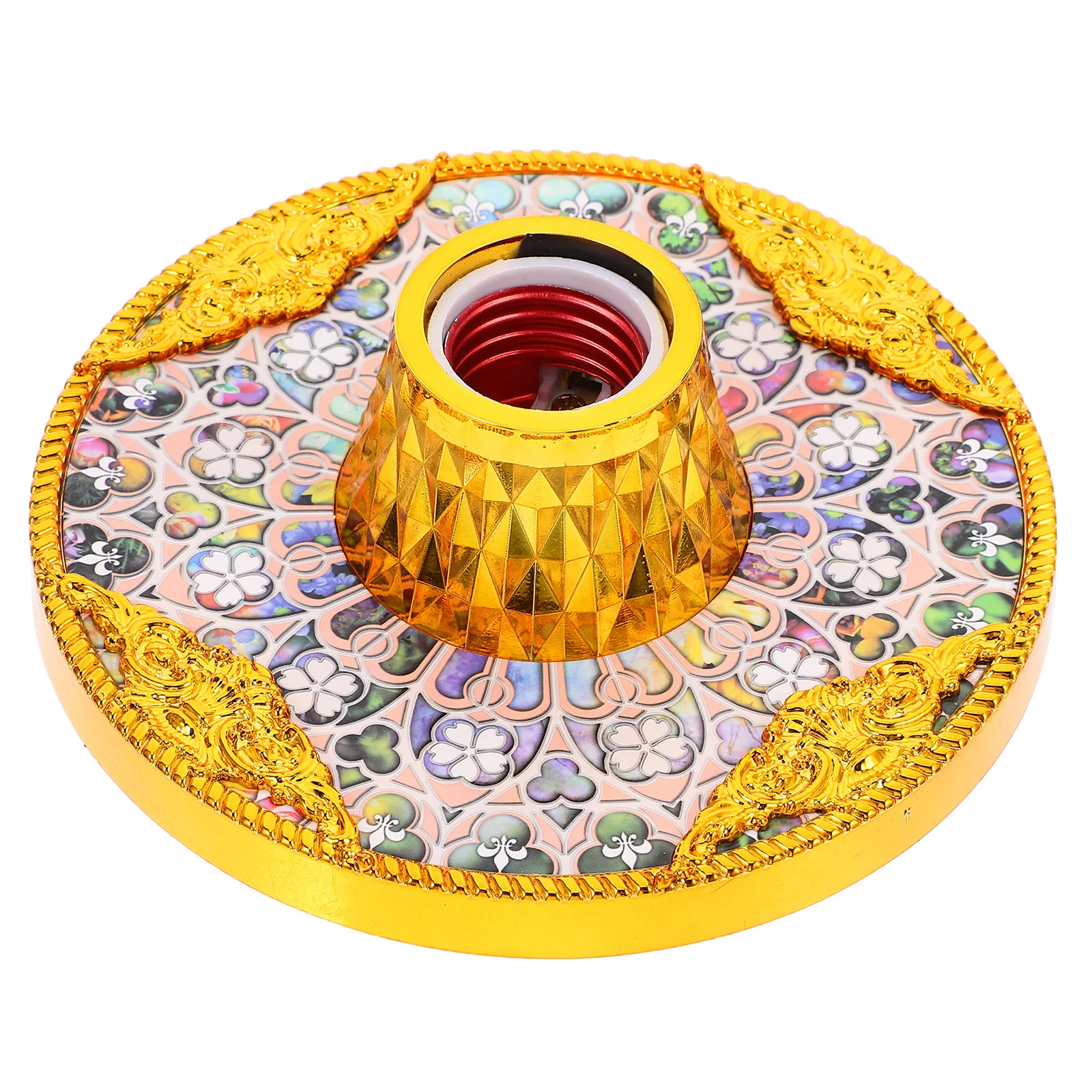 

1Set Elegant Light Bulb Socket E27 Lamp Knob Replacement Part Compatible with Table Lamp Hanging Light Fixture Decorative Socket