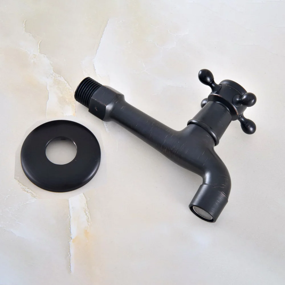 สีดำน้ำมัน Rubbed Bronze Single Cross Handle ห้องน้ำก๊อกน้ำสระว่ายน้ำสระว่ายน้ำ/สวนน้ำ Tap/อ่างล้างจานก๊อกน้ำ mav346