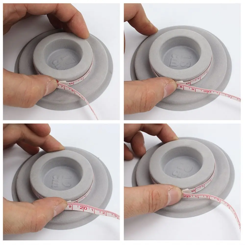 Round Accessories Measuring Tool Jewelry Making Organizer Bracelet Necklace Beading Jewelry Tray Grey Flocked Bead