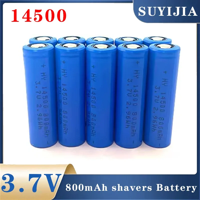 14500 Battery 3.7V AA 800mAh 5C Lithium Ion Battery for Electric Toothbrush Razor Barber Beauty Instruments Rechargeable Battery