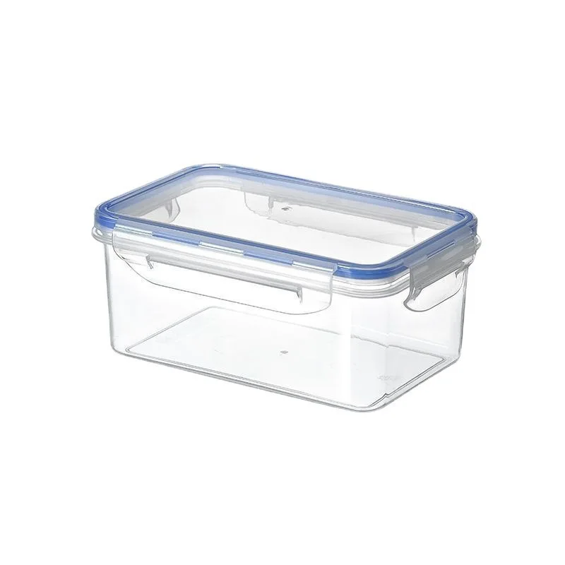 Sealed Rectangular Refrigerator Food Storage Box with Lid Plastic Crisper Microwave-heated Lunch Box with Lid