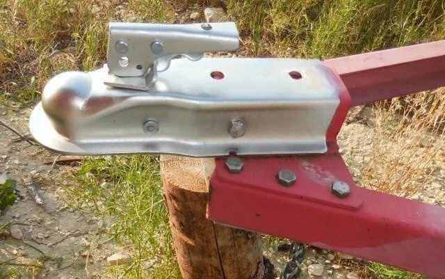 3500lbs Straight Trailer Coupler  2"  Ball  2"  Square Tube Coupler Trailer Connector for Boat Box Car Trailer