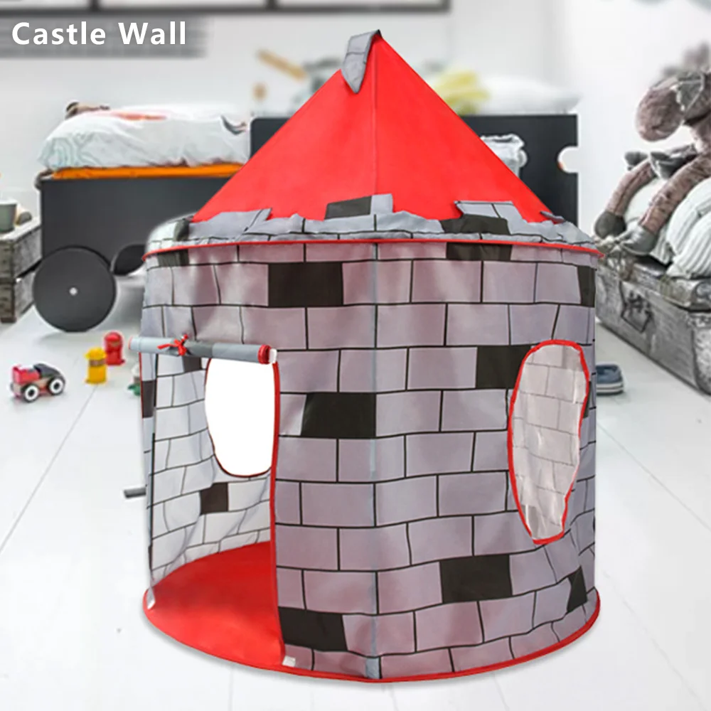 

Castle Wall House for Children Toy Tents House For Boys Children's Play Tent for Kids New Year Gift Game Tent Room House