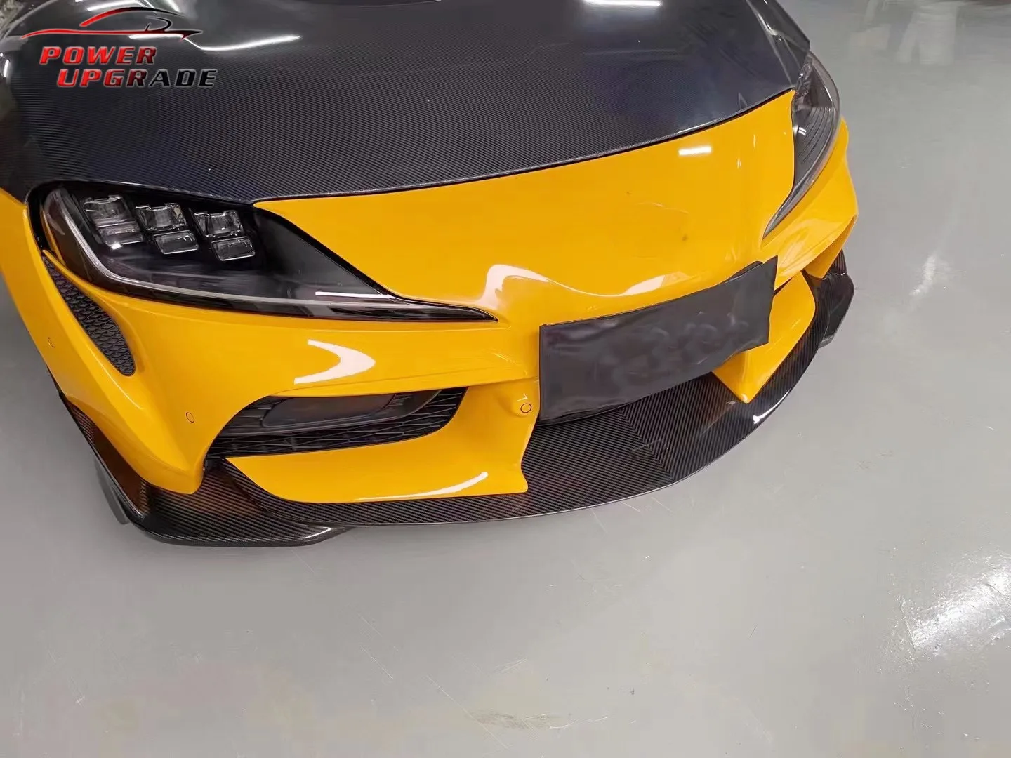 Wholesale Dry Carbon Fiber Toms Style Front Bumper Lip Front Splitter For Toyota Supra A90 A91 Mk5 Body Kits