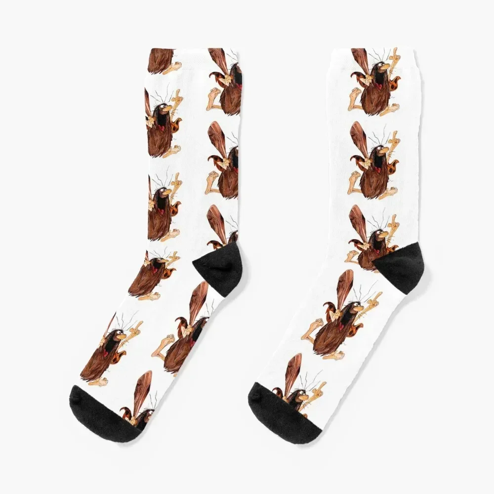 Caveman Captain Socks halloween Rugby tennis with print Boy Socks Women's