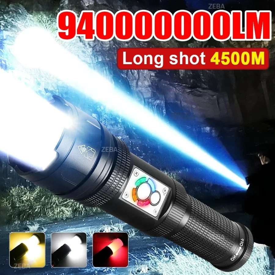 2026-強力な-led-懐中電灯充電式懐中電灯内蔵-2-18650-戦術トーチ長距離-4500-メートルキャンプ釣りランタン
