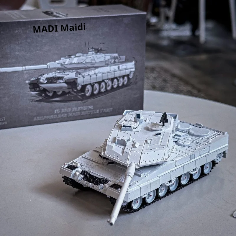 جديد MASDI 1:64 ليوبارد 2 A6 الناتو ثلاثي الألوان التمويه سبيكة الرئيسية معركة دبابة نموذج عرض ثابت الجيش العسكرية تحصيل هدية #5
