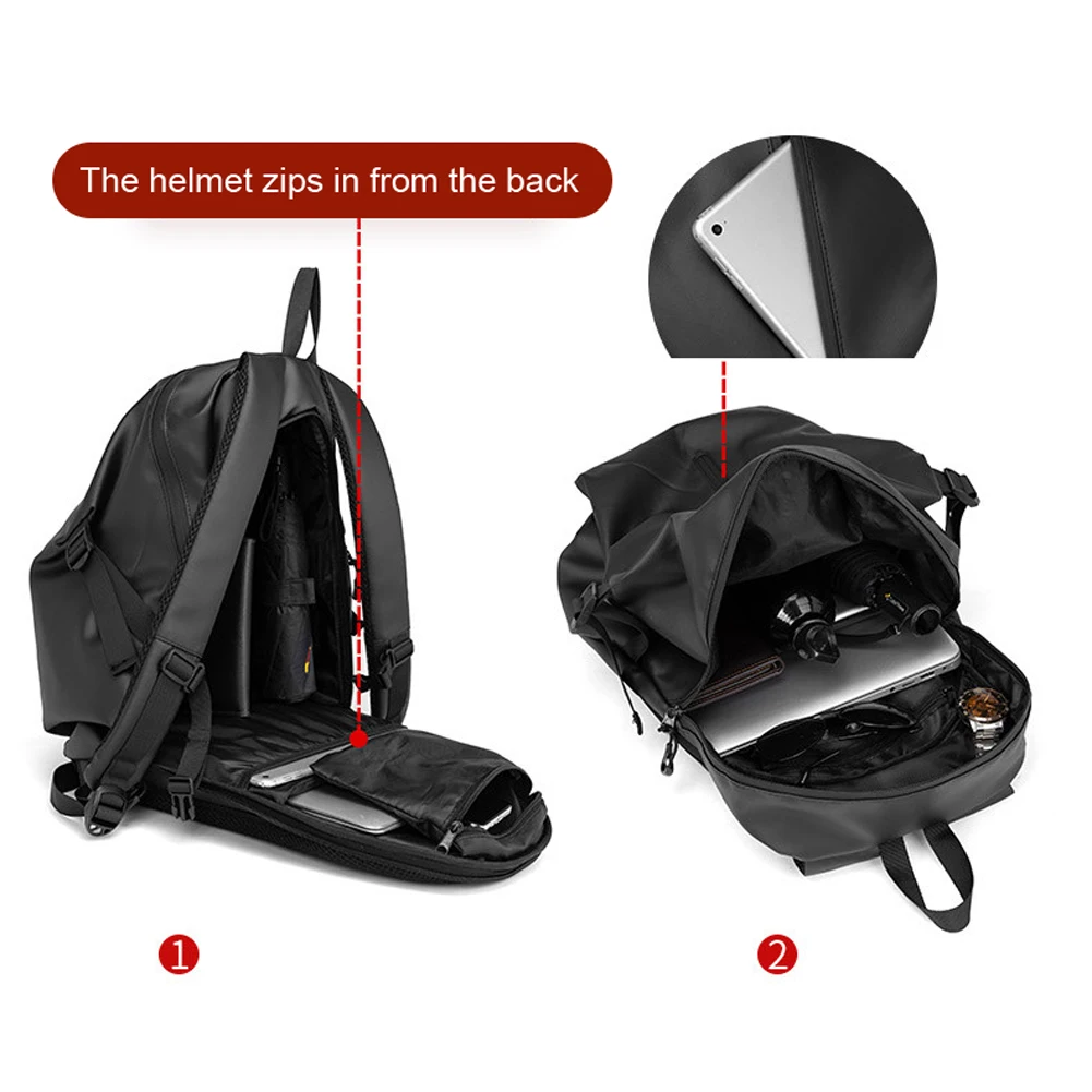 Multifunctional Large Capacity Motorcycle Backpack Motorcycle Helmet Bag Moto Riding for Men Women Waterproof Helmet Backpack p2