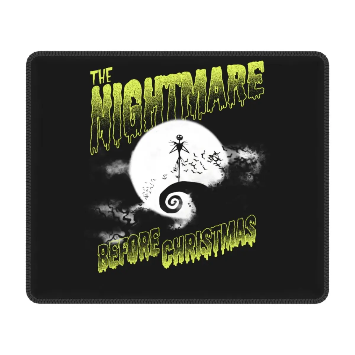 Custom PC Gaming Mouse Pad Non Slip Rubber Base Jack Skellington Mousepad Office Desk The Nightmare Before Christmas Mat