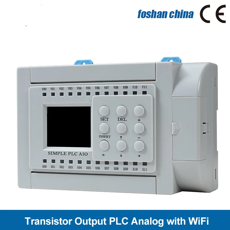 12-in 12-out Transistor Output PLC with RS485 WIFI Phone App Control PLC Simple All-in-one PLC for Grinders