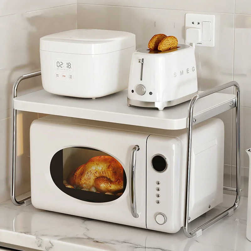 

Выдвижная полка из нержавеющей стали для микроволновой печи, кухонной техники, рисоварки, специализированная подставка из углеродистой стали