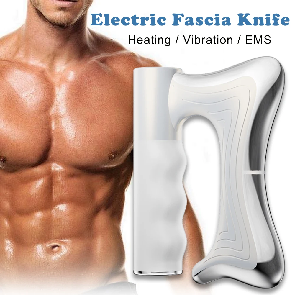 Electric Fascia Knife Muscle Relaxation Microcurrent Fascia Knife Medical Scraper Fascia Massager Muscle Scraper Tool