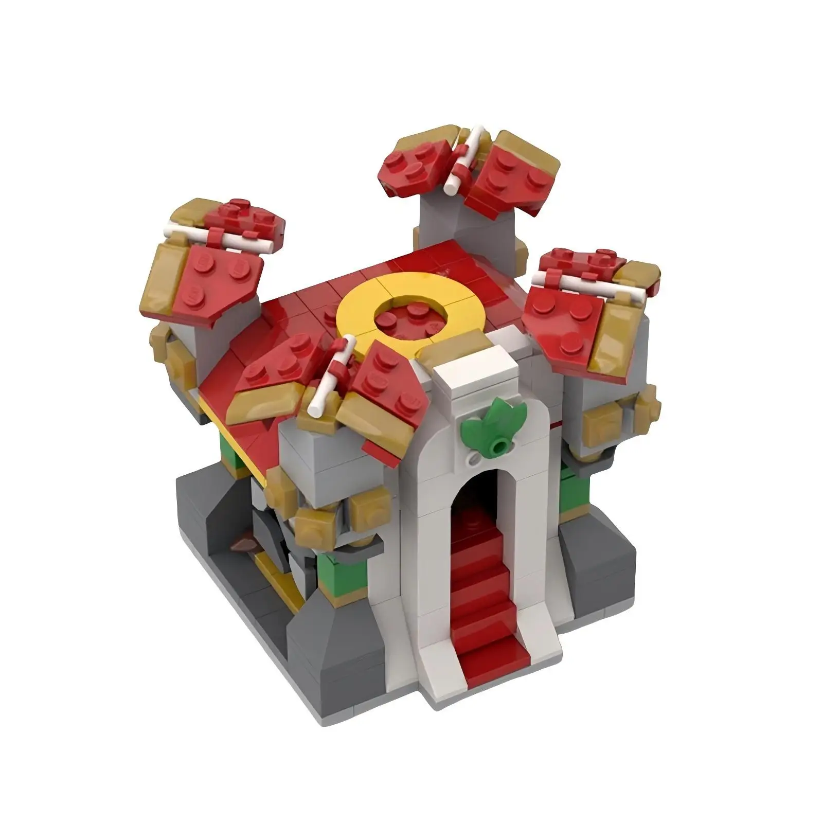 MOC Hot Game Defense Architectural House Model Tribal War Base Bouwsteenset DIY Kids Puzzel Assemblage Speelgoed Jongen Verjaardagscadeau