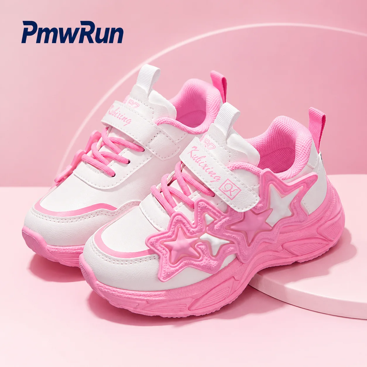 

PU Leather Sport Shoes For Children Trend Fashion Teenager Girl's Sneakers Anti-slippery Waterproof Spring Autumn Kid's Sneakers