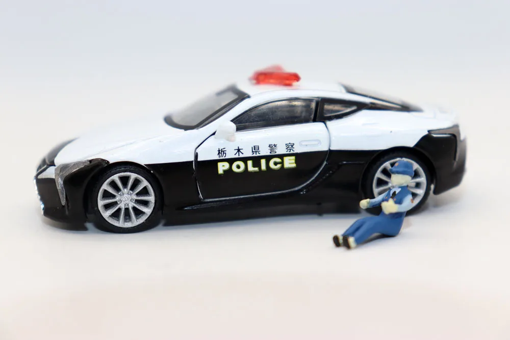 New ERA 1:64 LC500 Tochigi PoliceCar Diecast Alloy Toys Simulation Model For Collection gift