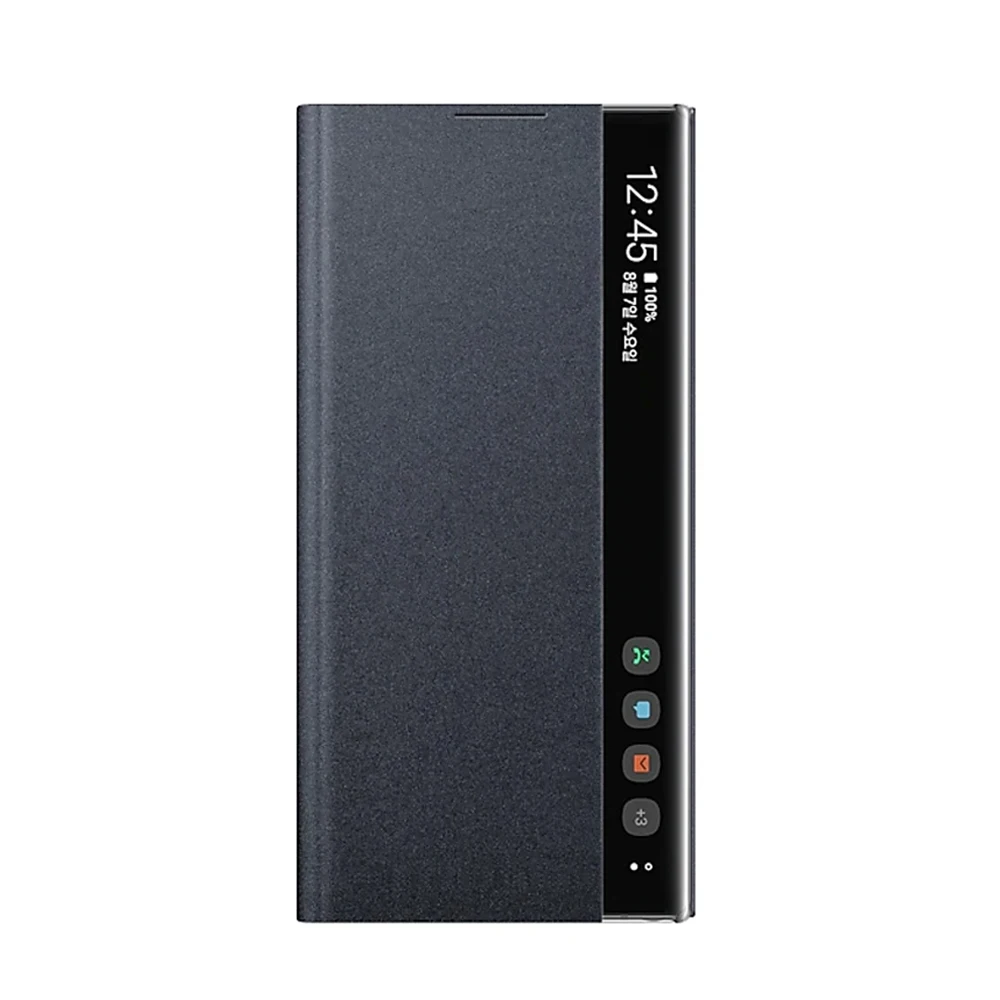 For Samsung  Clear View Cover For Samsung Galaxy Note10 5G Note10 Mirror Cover Clear View Phone Case