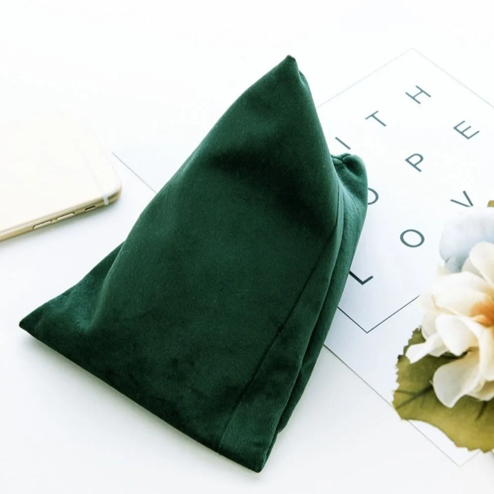 

Velvet Pillows Mobile Phone Holder Multi-functional Skin Friendly Triangle Phone Stand DIY Crafts Cushion Soft Fabric Phone Rack