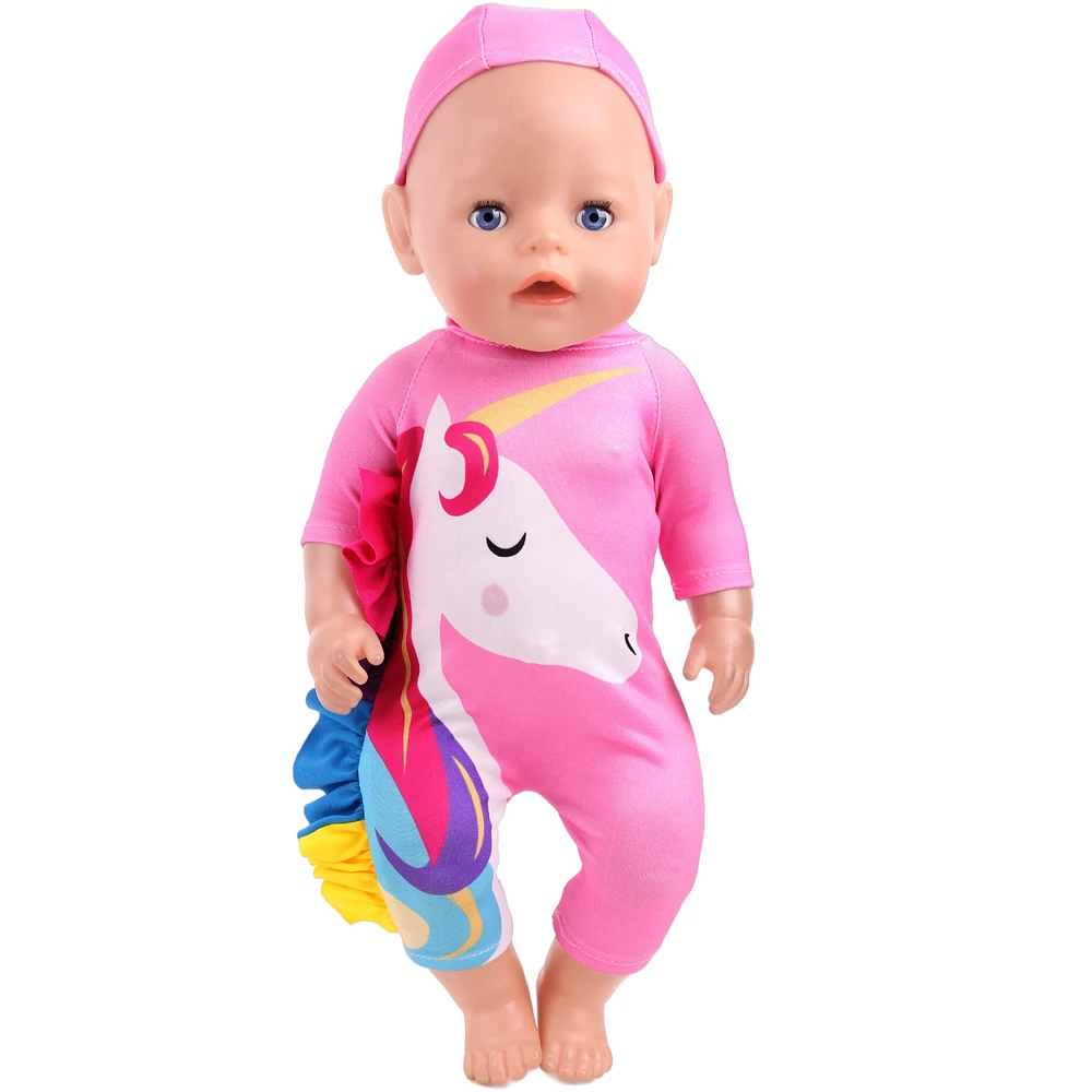 43 cm Baby Reborn Dolls Various Styles Jumpsuits Unicorn Suits for American Doll 18 Inch Girl Ours & Generation Dolls Clothes