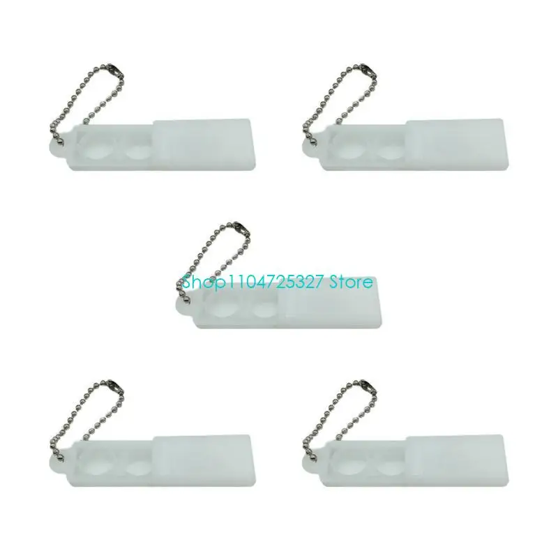 D8KF Portable Battery Carrying Case For Hearing Aids Cochlear Devices Double Storage Compact PP Material Dustproof Design