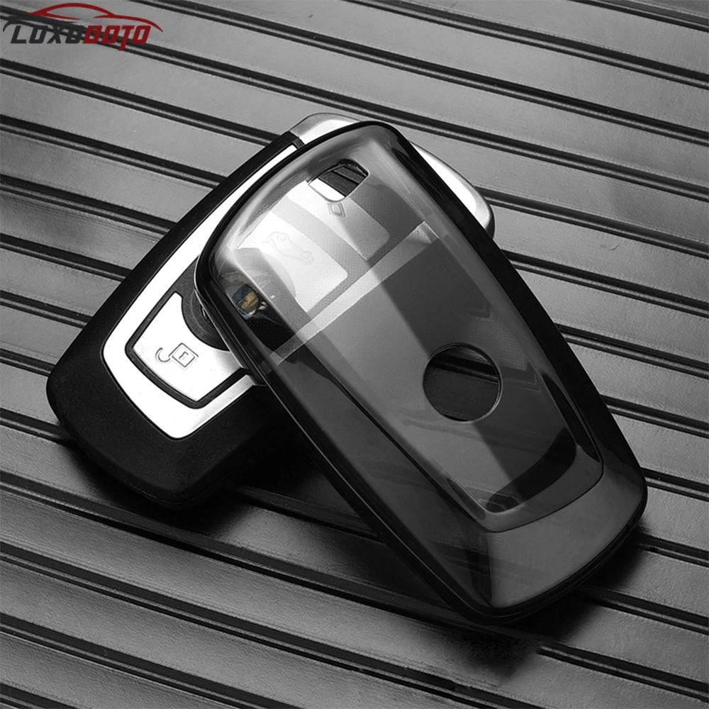 TPU Transparent Car Key Case Cover For BMW CAS4 1 3 5 7 Series E90 E92 E93 E83 X1 X3 X4 X5 F10 F20 F25 F30 F34 F36 F40 F80 550i