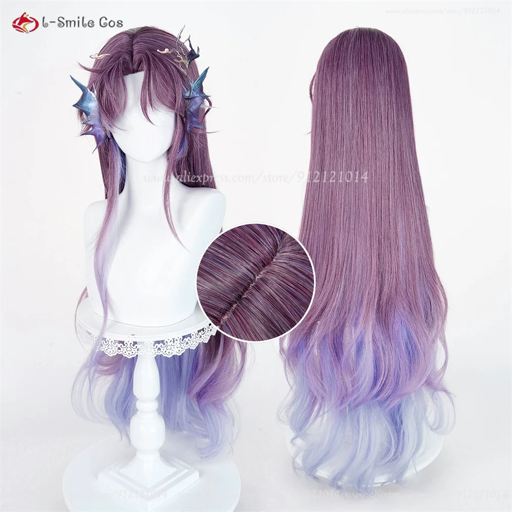 

Rafayel Cosplay Wig 100cm Purple Blue Gradient Wigs For Women Men Halloween Cosplay Anime Wig Heat Resistant Synthetic Hair