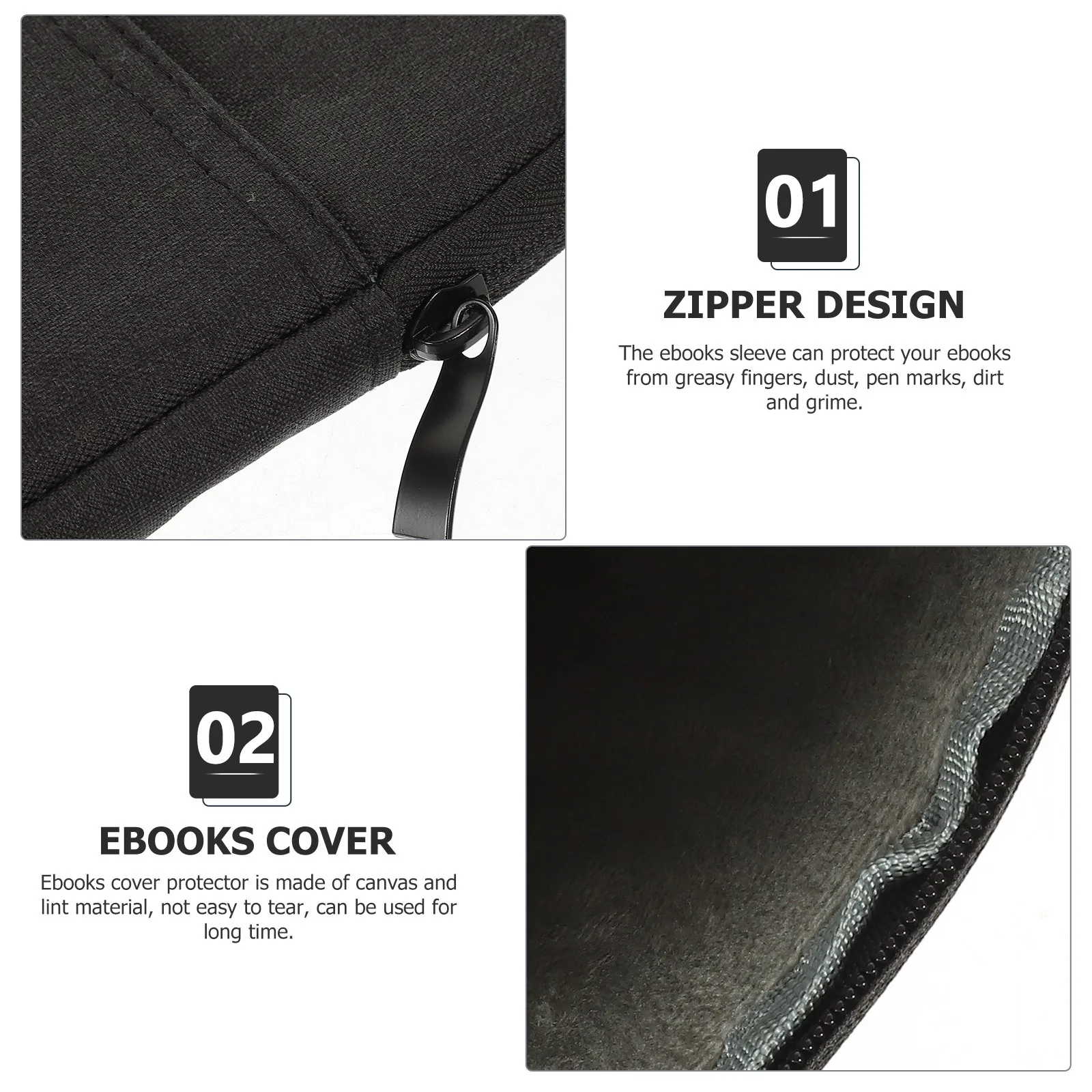 

Protection Cover Canvas E-Reader Sleeve with Unique Pattern Precise Cutouts for Easy Access Compatible with Kindle 2019