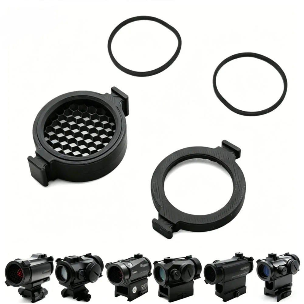 Tactical Killflash Honeycomb Sunshade Mesh RomeoR5 Red Dot Sight Lens Protector Rubber Band Fixed for T1 T2 magnifying glass