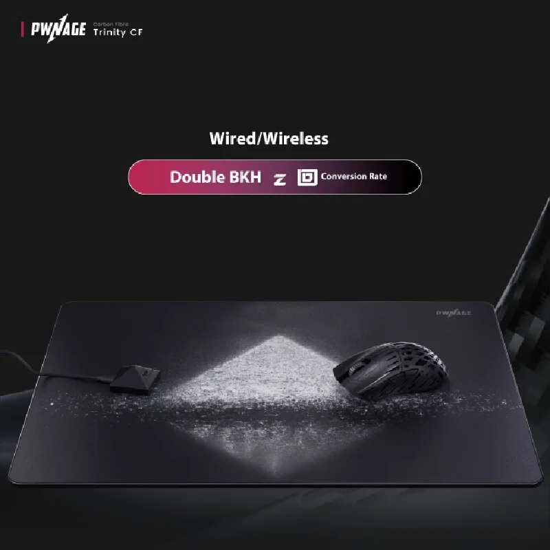 Мышь Pwnage Trinity Cf из углеродного волокна, двухрежимная беспроводная мышь Paw3950, 8000 Гц, игровая мышь, аксессуары для ПК, подарок для геймера