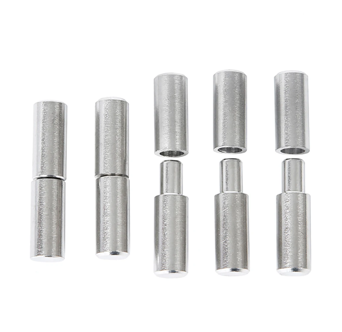 Round Welding Door Hinge 304 Stainless Steel Heavy Duty Male Female Plug Door Shaft Cabinet Door Industrial Hinge