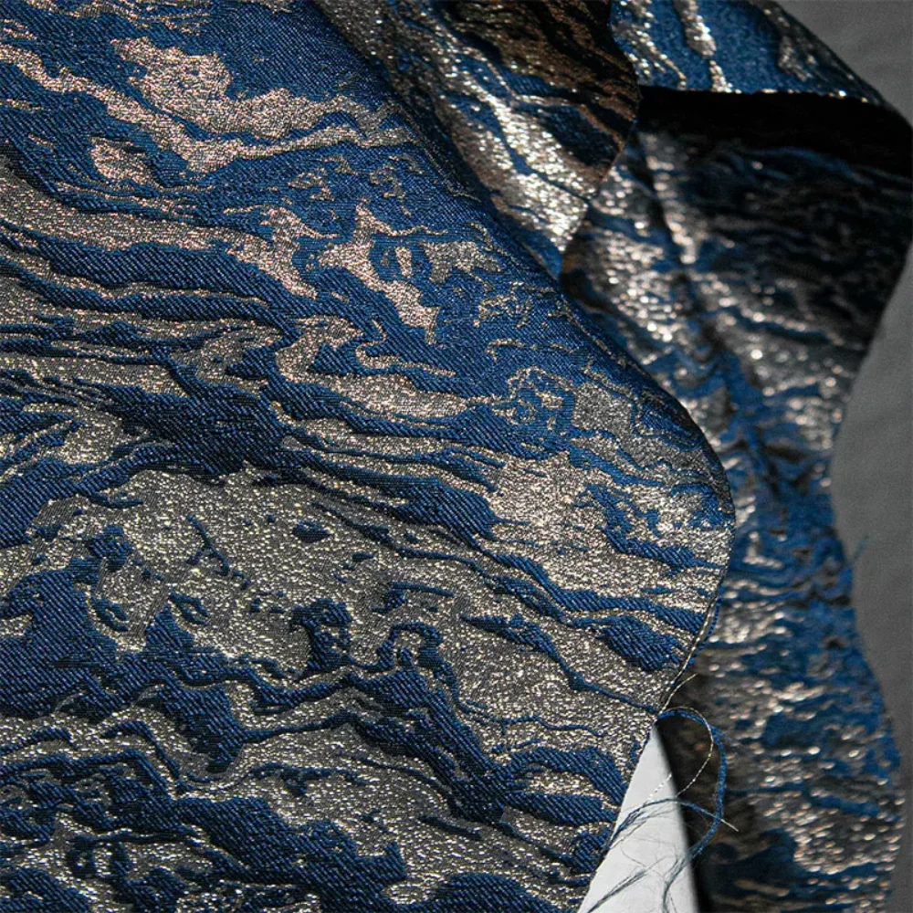 

Creative DIY Irregular Relief T Jacquard Fabric for Hanfu Coat Fashion Clothing Designer Cloth Diy Sewing By The Meter