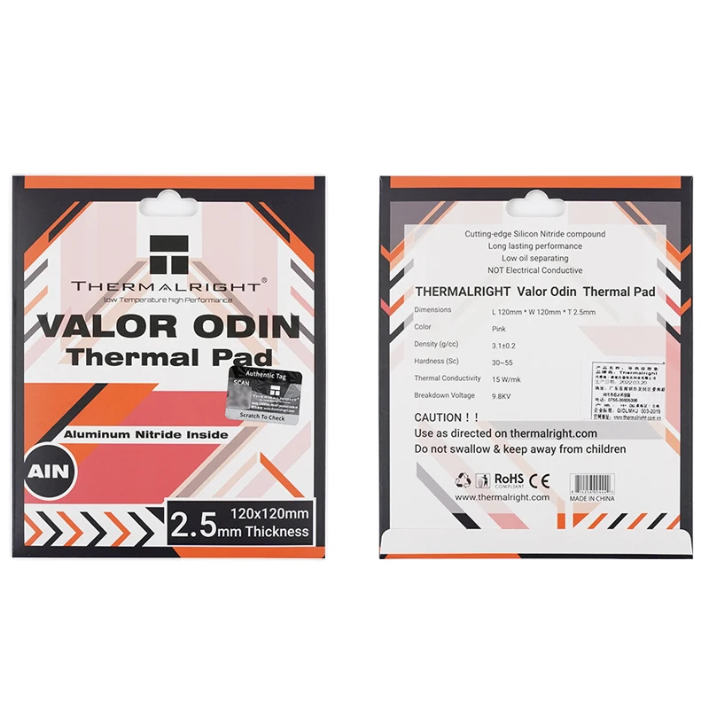 Thermalright VALOR ODIN 15W/m.k Thermal Pad For M.2 SSD Memory Silicone Pad CPU GPU Vedio Graphics Card Conducting Gap Pad