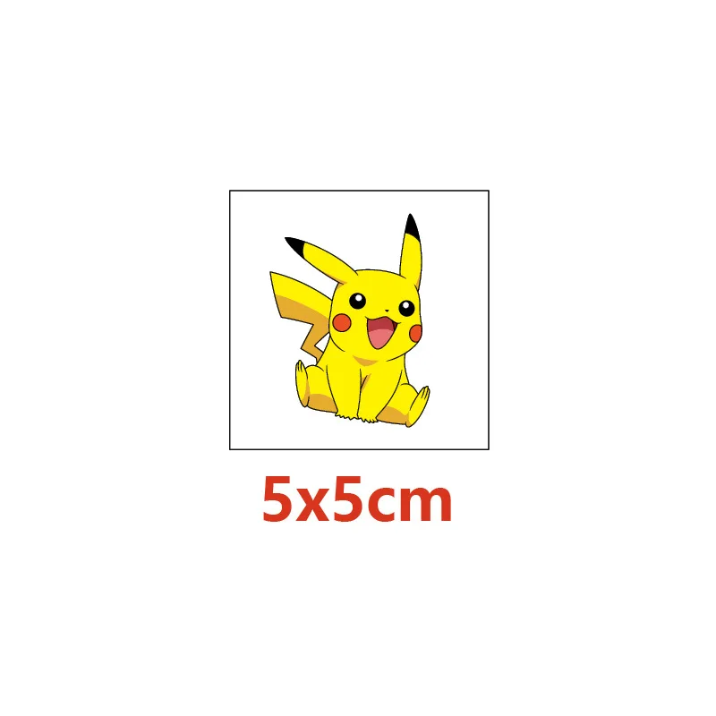 20Pcs Pokemon Pikachu Tattoo Stickers Waterproof Anime Sticker Action Figure Toys Cartoon Reward Toy for Kids Birthday Xmas Gift