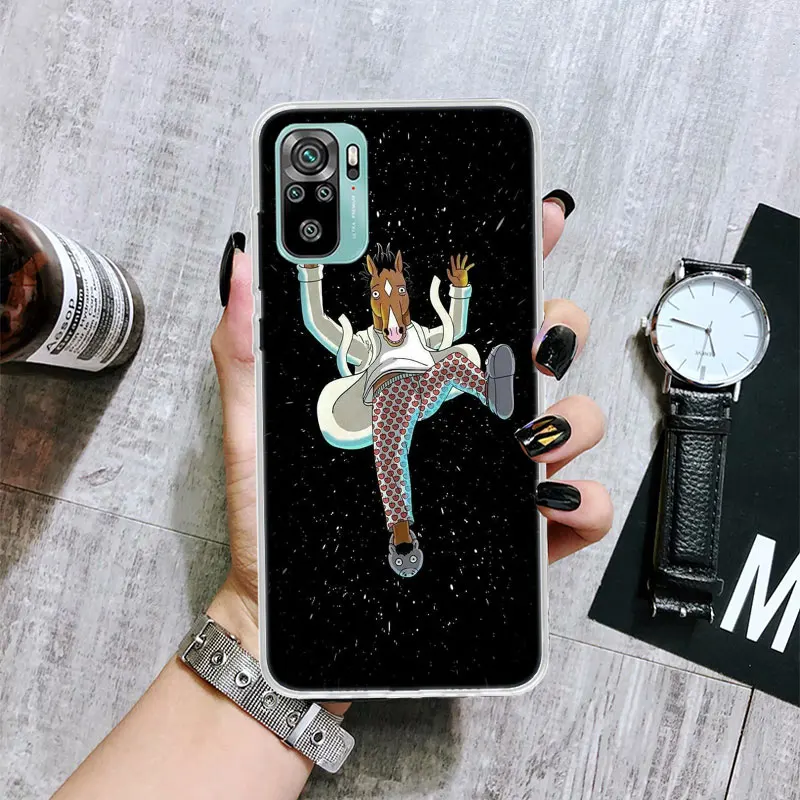 Cartoon B-BoJack Horsemans Soft Phone Case for Xiaomi Redmi Note 13 12 12S 11S 11T 11E 10S 10 Pro 9 9S 9T 8 8T 7 Plus + Print Co