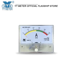 69C9 DC charger 12V-24V ammeter Voltmeter 50A60A50V Color red green yellow pointer