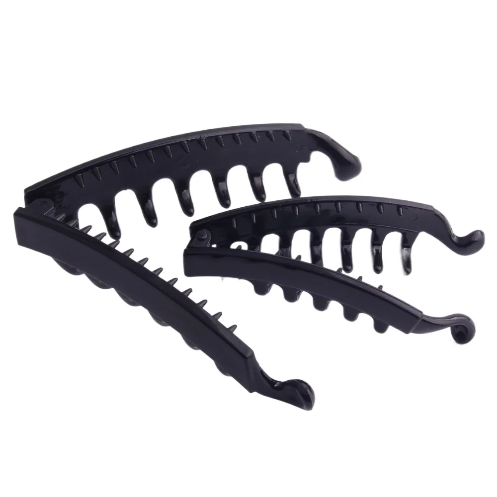 

1 шт., корейские заколки для волос в виде банана, зажим для хвоста, черные заколки для волос, заколки, зажим, держатель для хвоста, головные уборы, аксессуары для волос