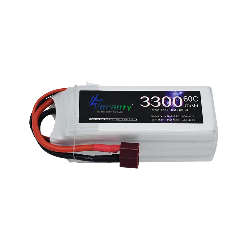 LiPo Rechargeable Battery 4S 3300mAh 60C 14.8V for RC FPV Racing Drone Quadcopter Drone Batteries With XT60 Connector Deans Plug