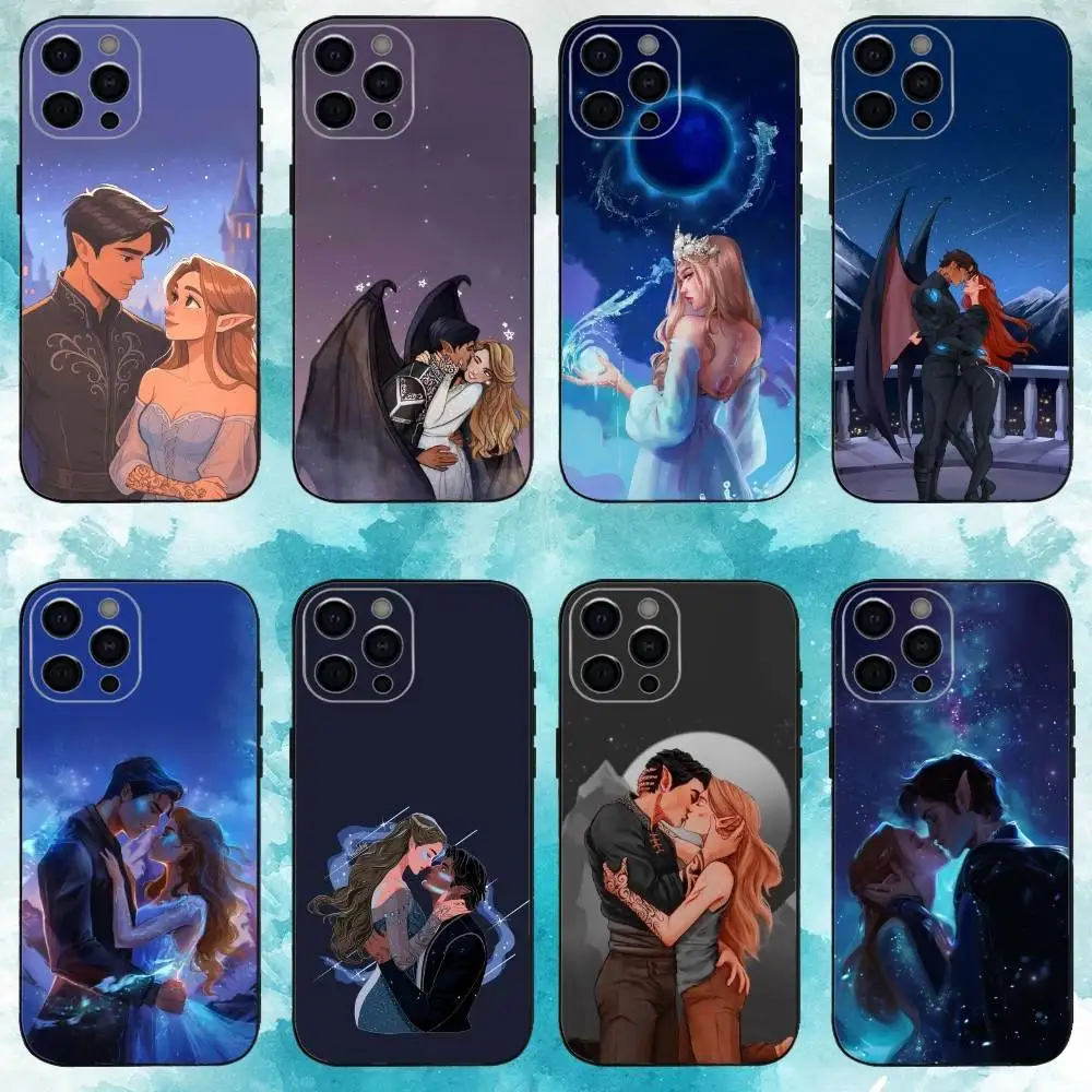 

C-COURT OF MIST AND F-FURY Phone Case For iPhone17,16,15,14,13,12,11 Plus,Pro Max Soft Black Cover