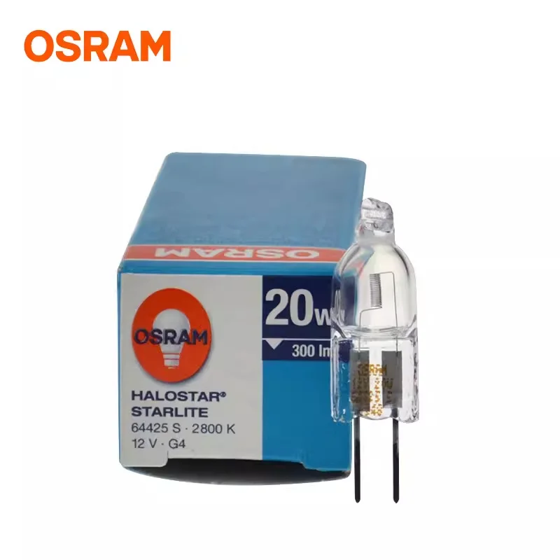 

(3 шт.)Osram 64425S галогенная лампа из бисера 12 В 20 Вт (вертикальный провод) хирургическая бестеневая лампа для микроскопа