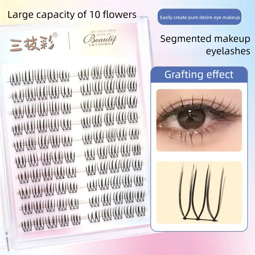 

Single Cluster False Eyelashes Self Adhesive Natural Artificial Eyelashes DIY Extension Cilios Grafting Eyelashes Cosplay