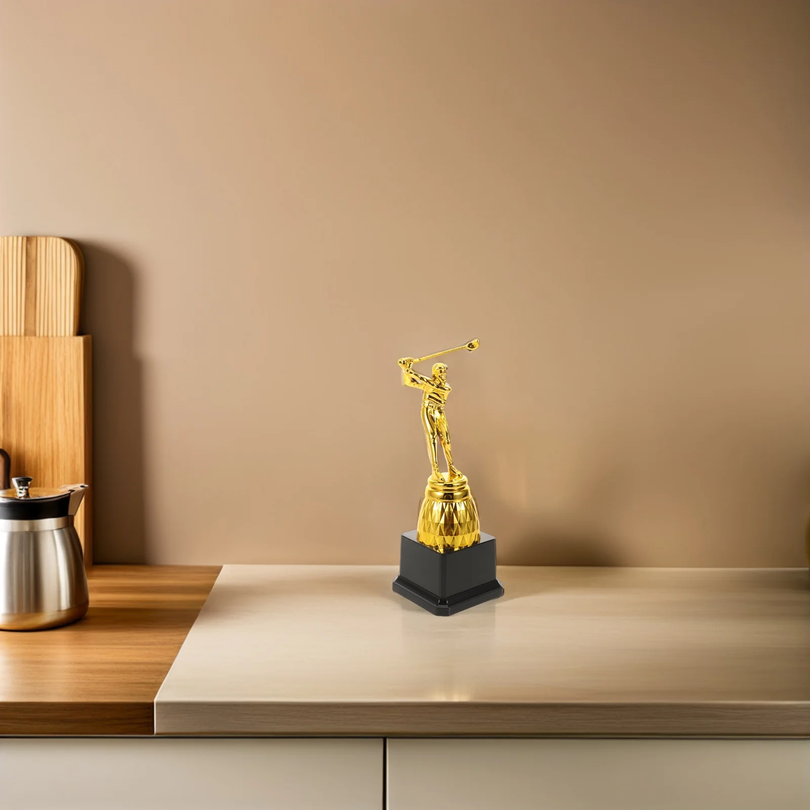 Golf Trophy Gold Plastic Golfer Award for Adults Party Prop Golf Tournament Competition Winner Award Spelling Bee Trophy