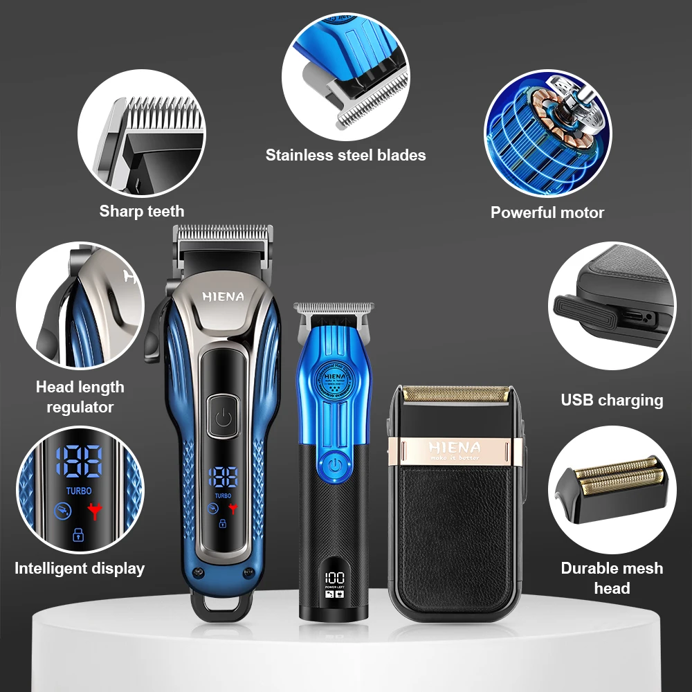 HIENA Clipper home-appliance Hair cutting machine professional barber machines men's hair trimmers electric shaver machine set