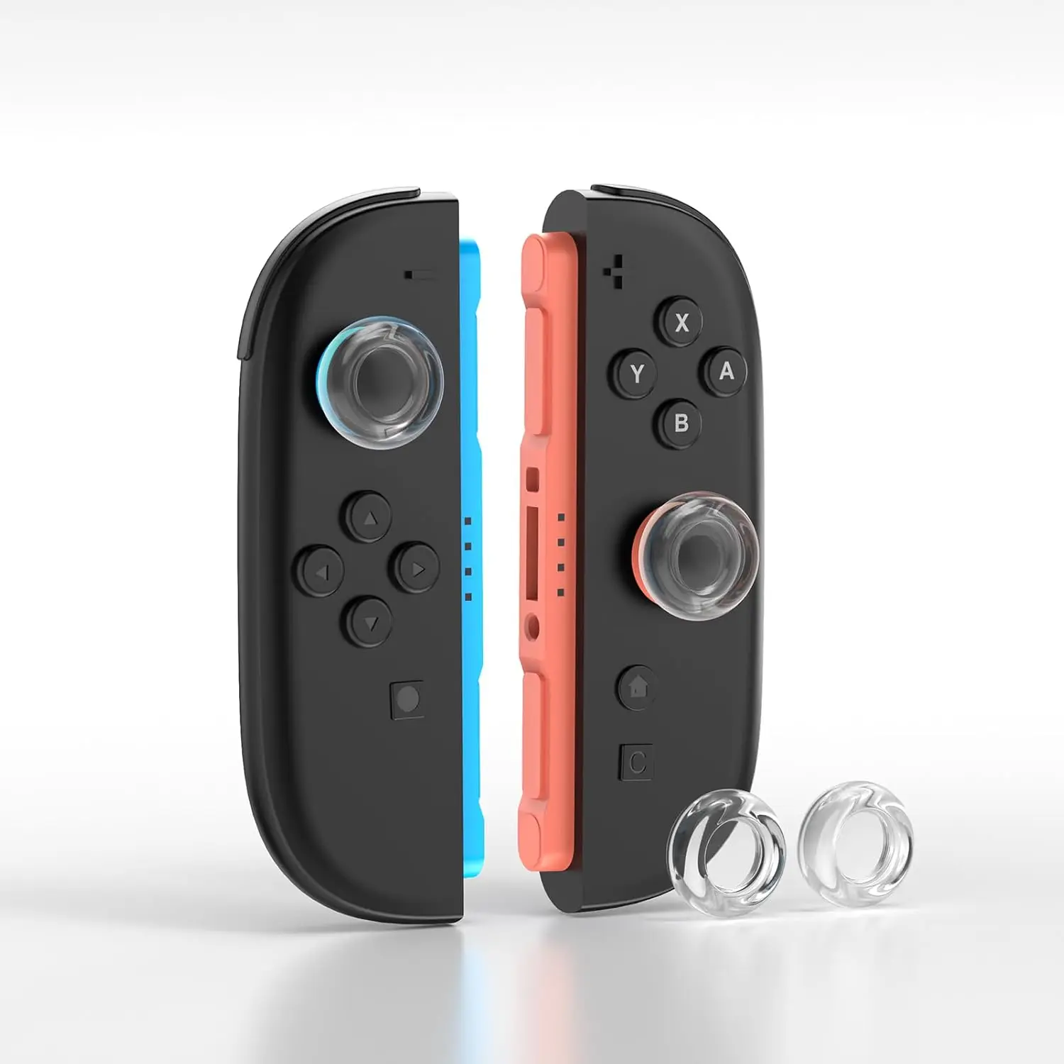 

Joystick Caps for Switch 2, Soft Silicone Thumb Grip Caps for Switch 2 Joypad, 2pcs Transparent Non-Slip Thumbstick Grip Cover